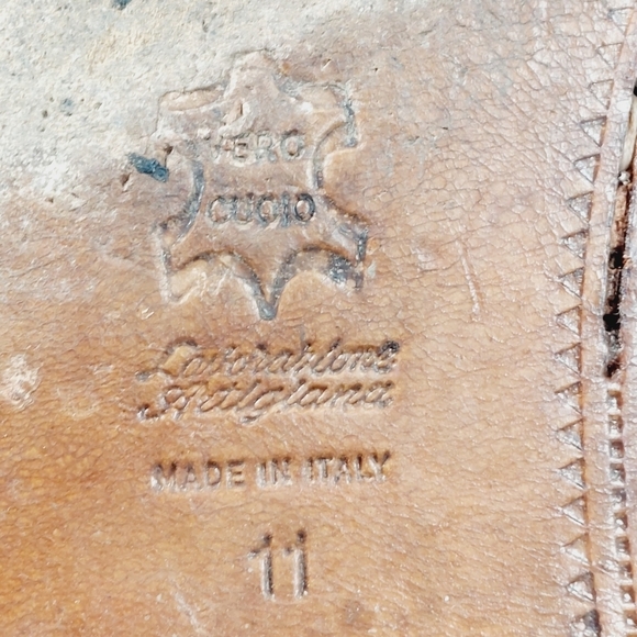 San Remo Brown Leather Lace Up Business Casual Academia Oxford Shoes D754 - Picture 10 of 12